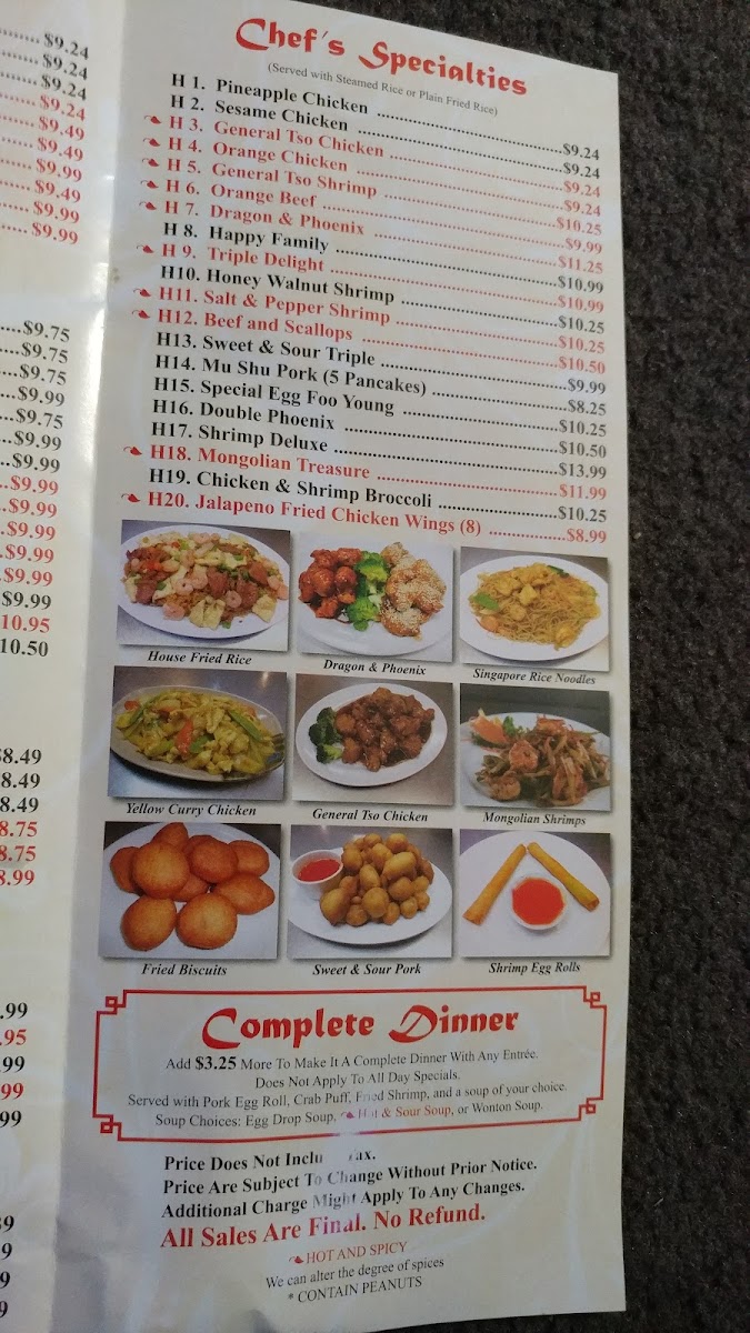 Menu New China Garden-7