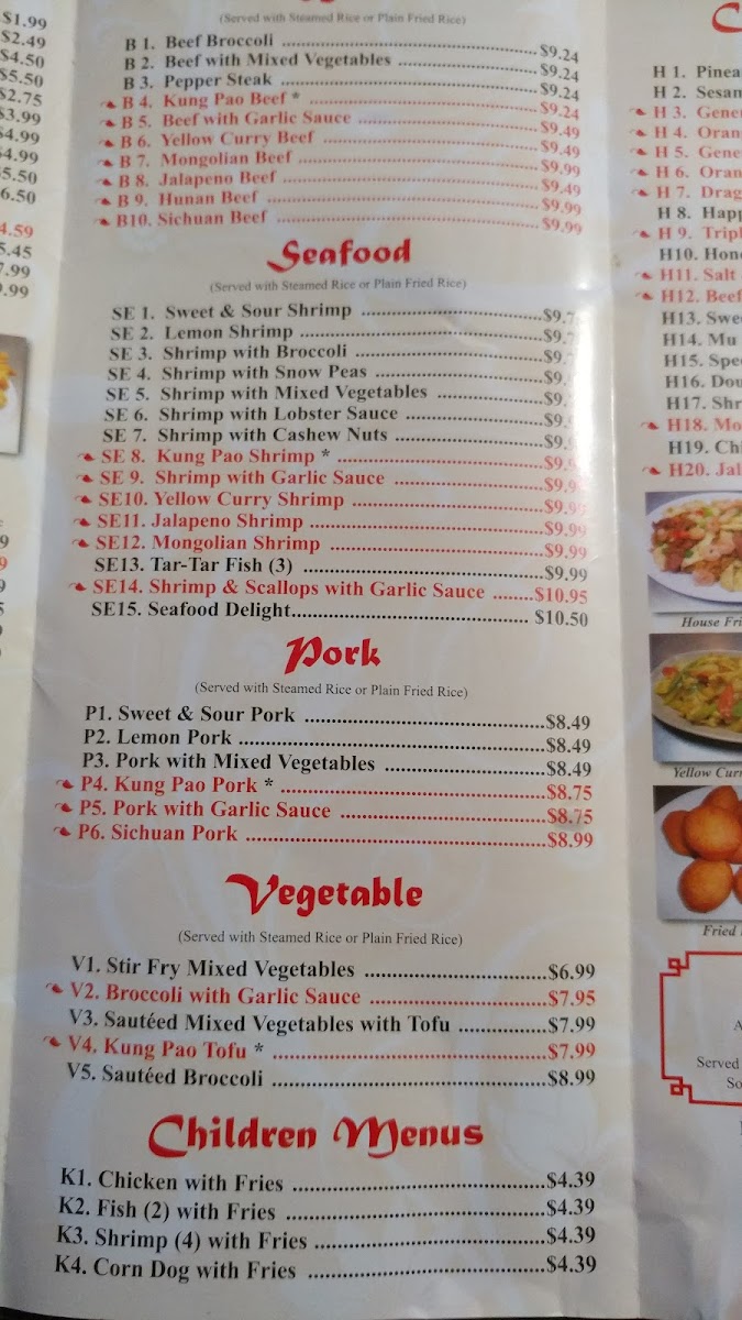 Menu New China Garden-8