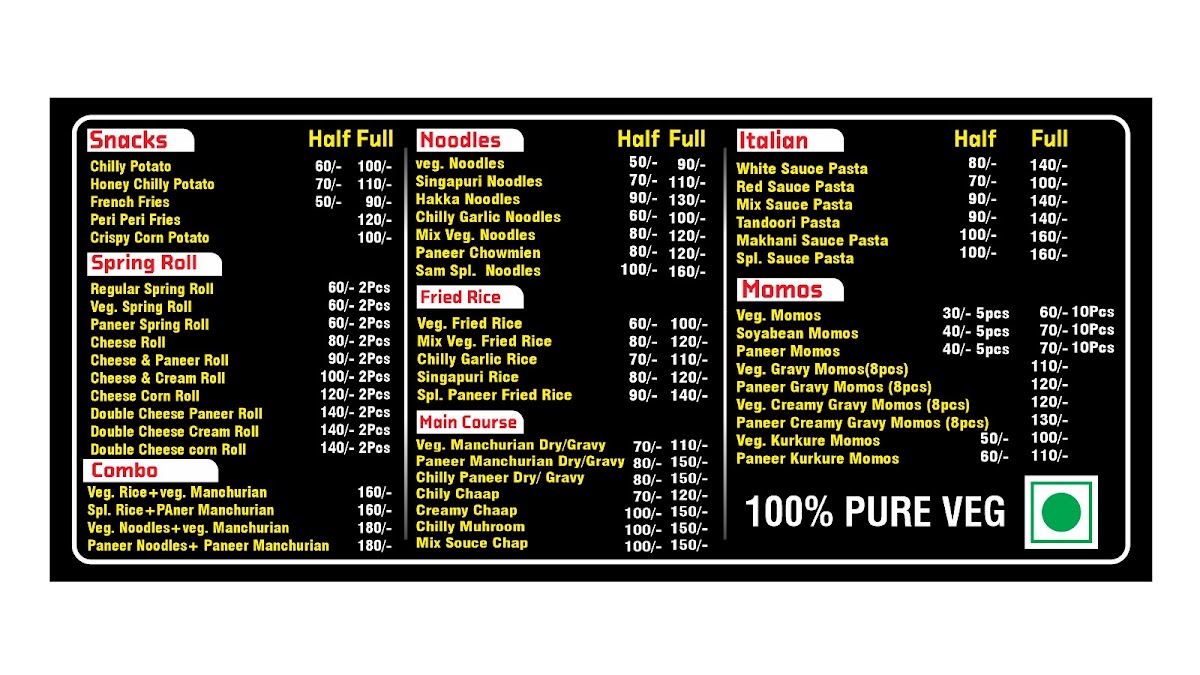 Menu New Chinese Food Plaza-2