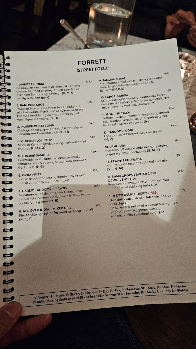 Menu New Delhi-1