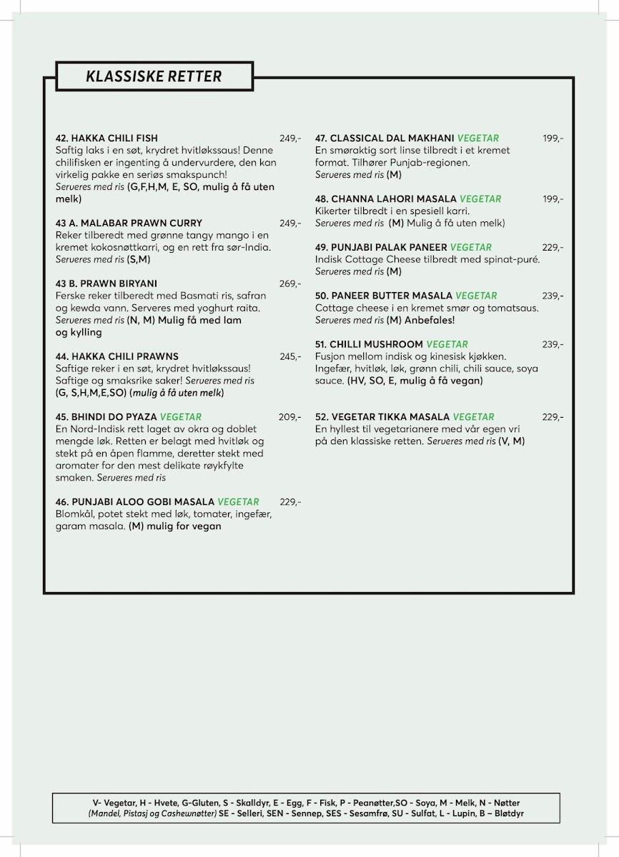 Menu New Delhi-2