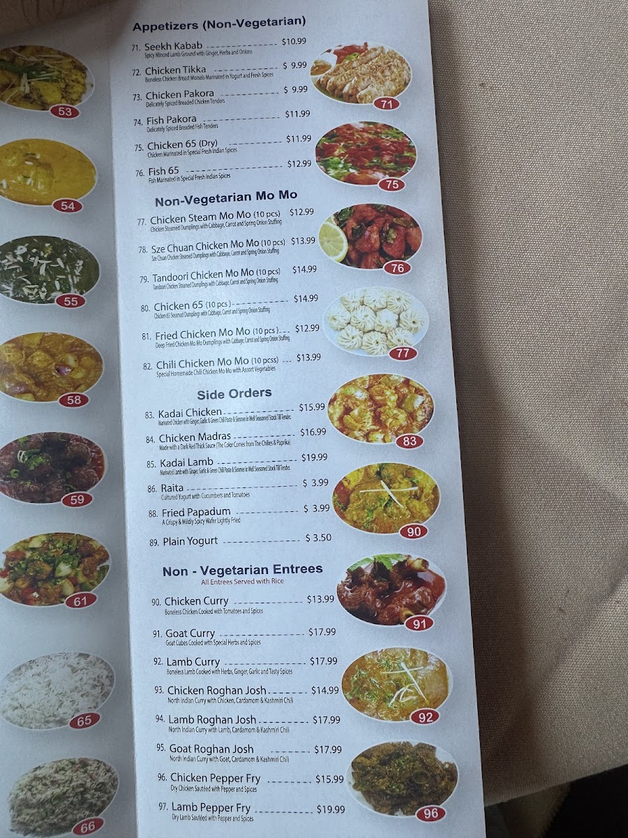 Menu New Flavor Of India-1