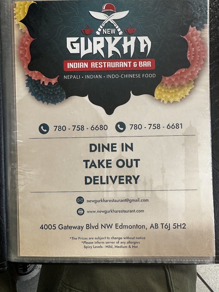 Menu New Gurkha Indian Restaurant & Bar-3