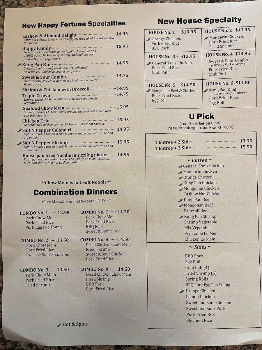 Menu New Happy Fortune | Chinese Restaurant-3