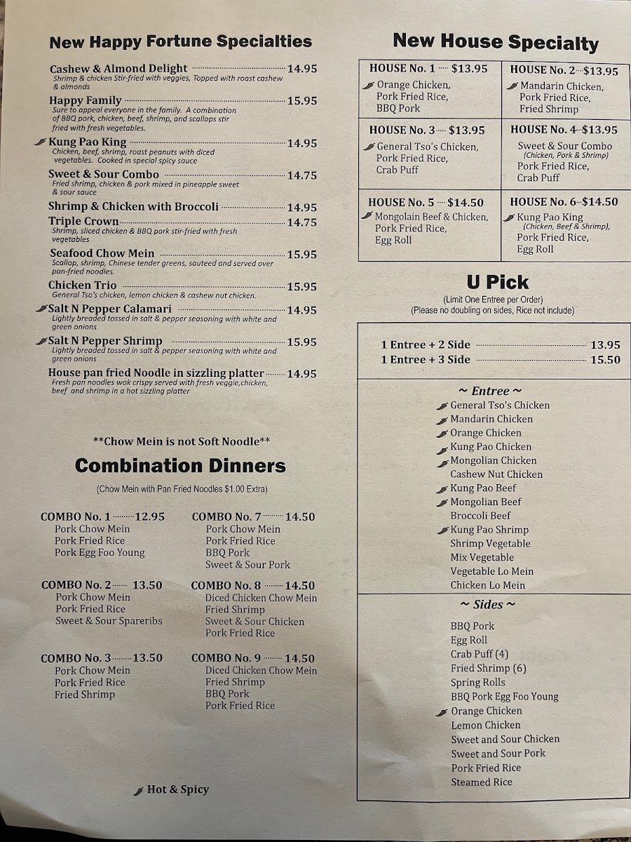 Menu New Happy Fortune | Chinese Restaurant-5