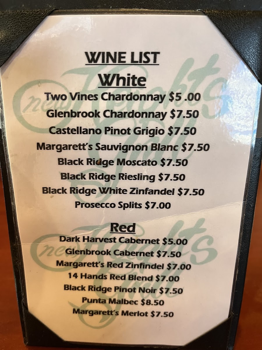 Menu New Heights Grill-7