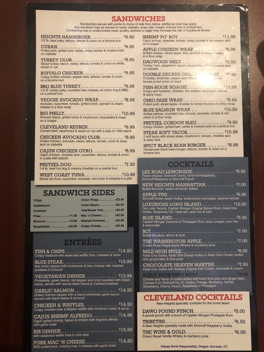 Menu New Heights Grill-8