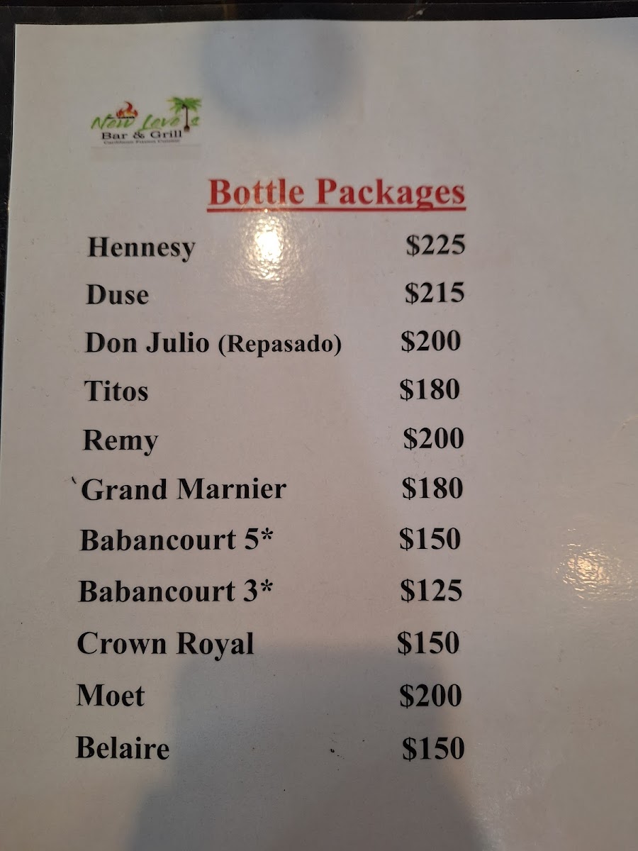 Menu New Level's Bar & Grill-7