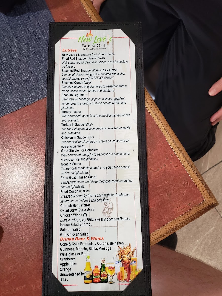 Menu New Level's Bar & Grill-9