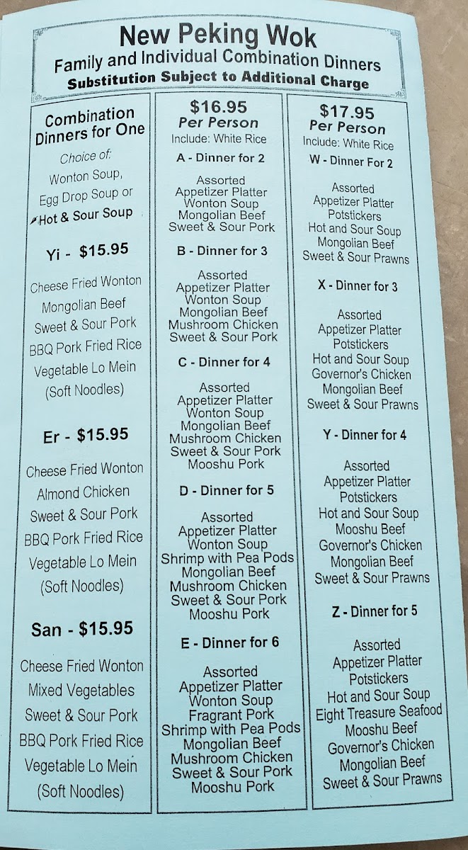 Menu New Peking Wok-5
