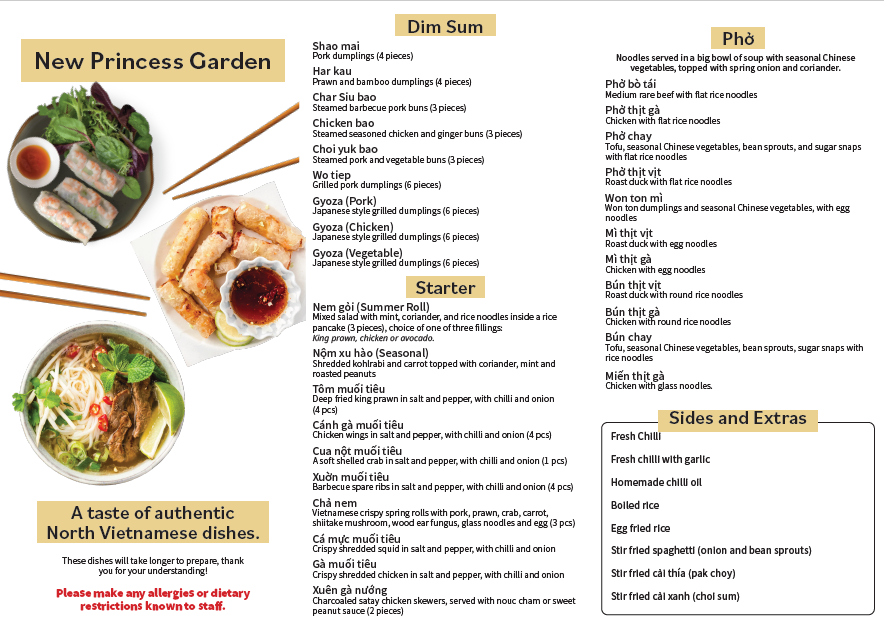 Menu New Princess Garden-1