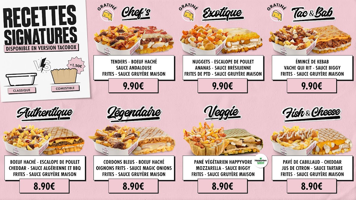 Menu New School Tacos - Cannes-2