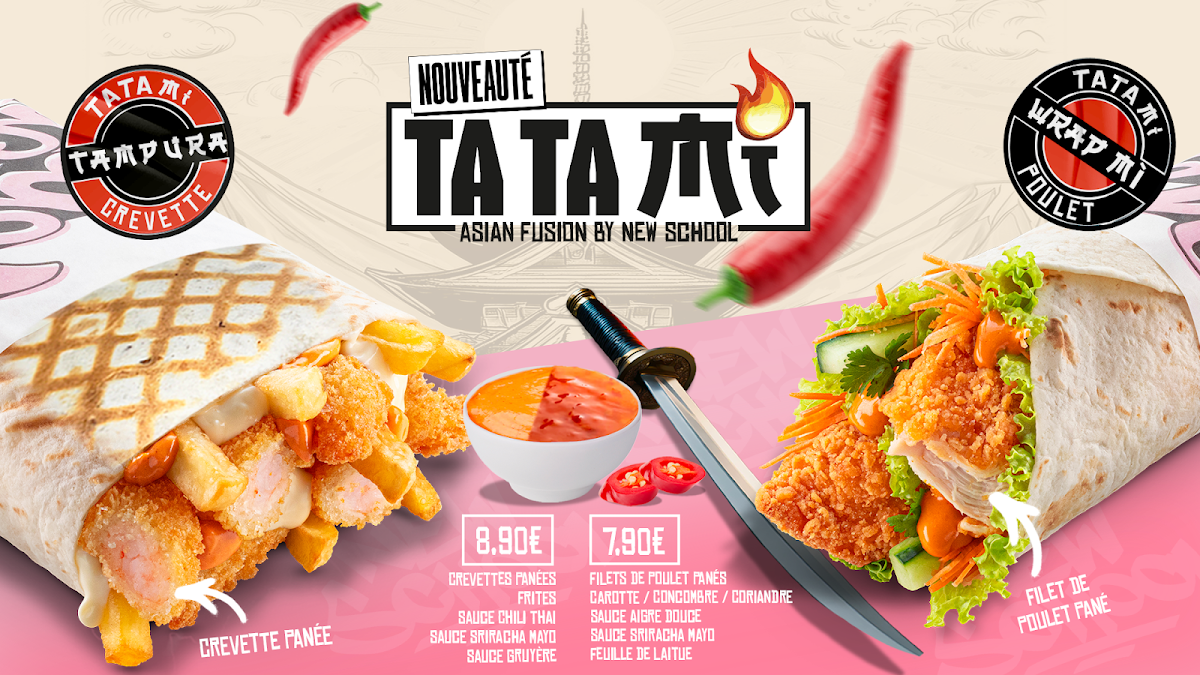 Menu New School Tacos - Marseille-1