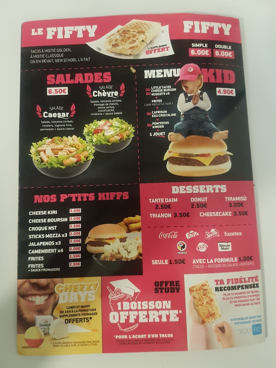 Menu New School Tacos - Marseille-2