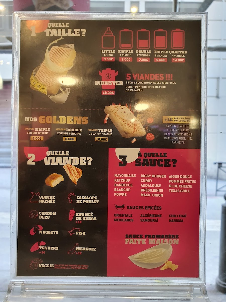 Menu New School Tacos - Marseille-4
