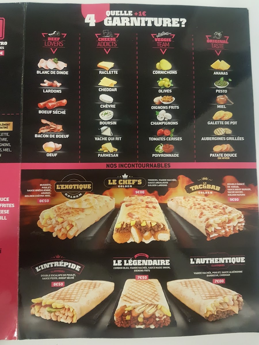 Menu New School Tacos - Marseille-6