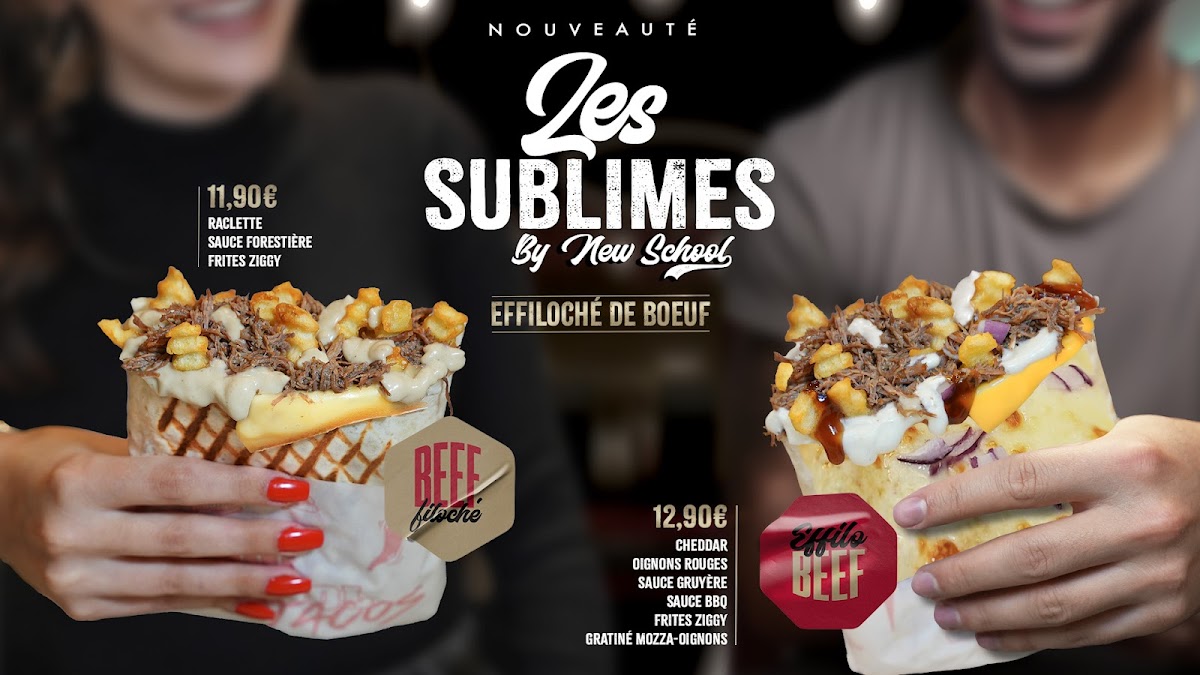 Menu New School Tacos - Marseille-9