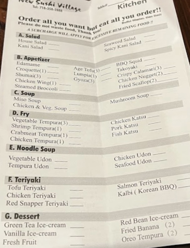 Menu New Sushi Village-1