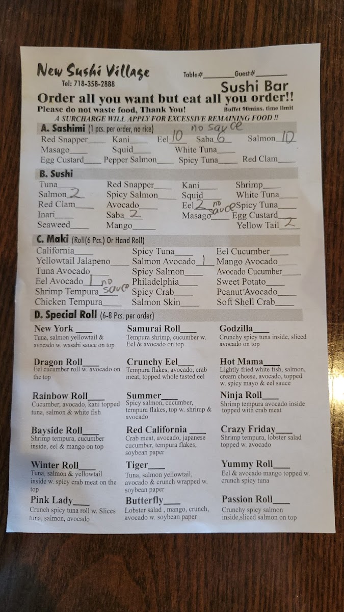 Menu New Sushi Village-2