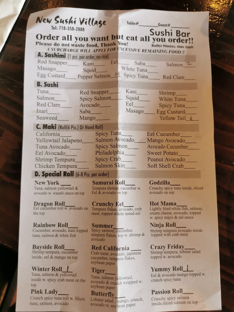Menu New Sushi Village-7