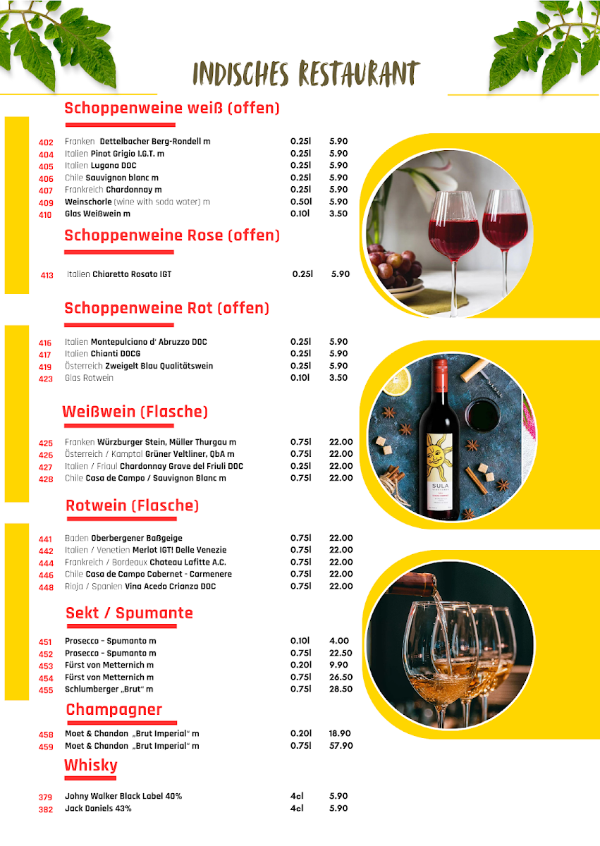 Menu New Taj Mahal Indisches Restaurant-8