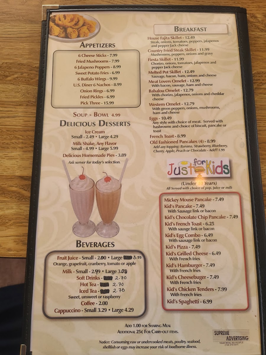 Menu New U.s. 6 Diner-1