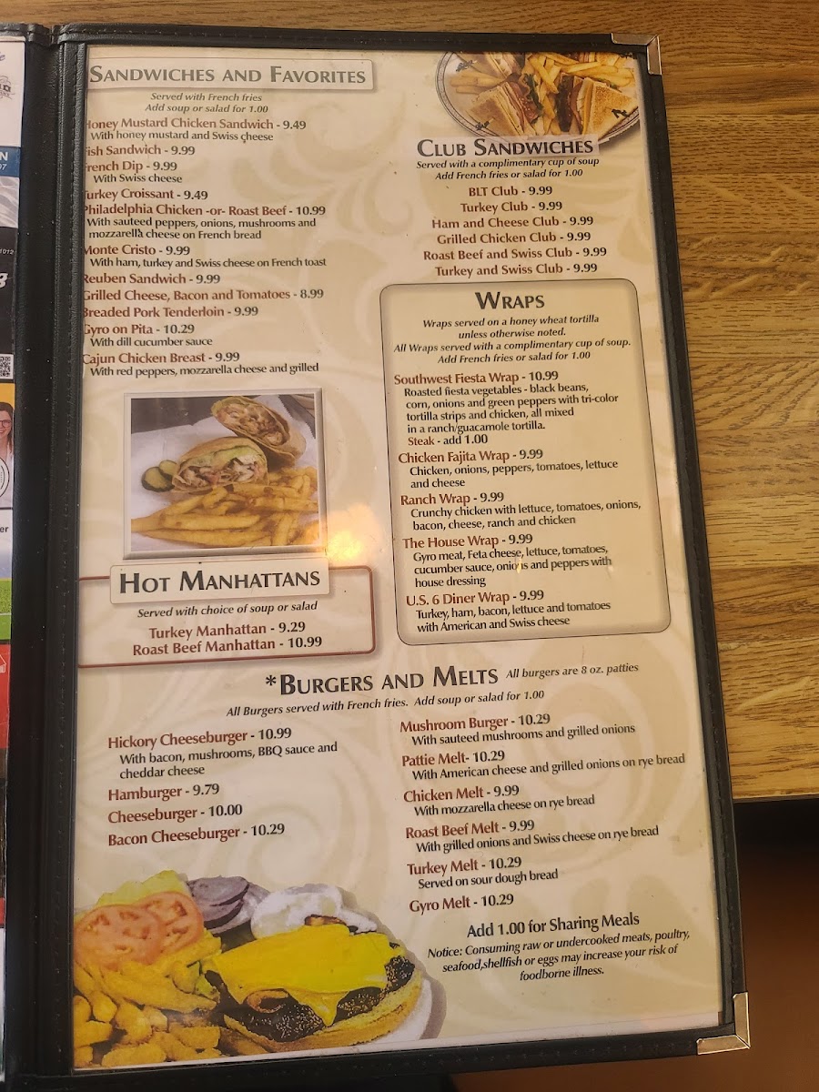 Menu New U.s. 6 Diner-3
