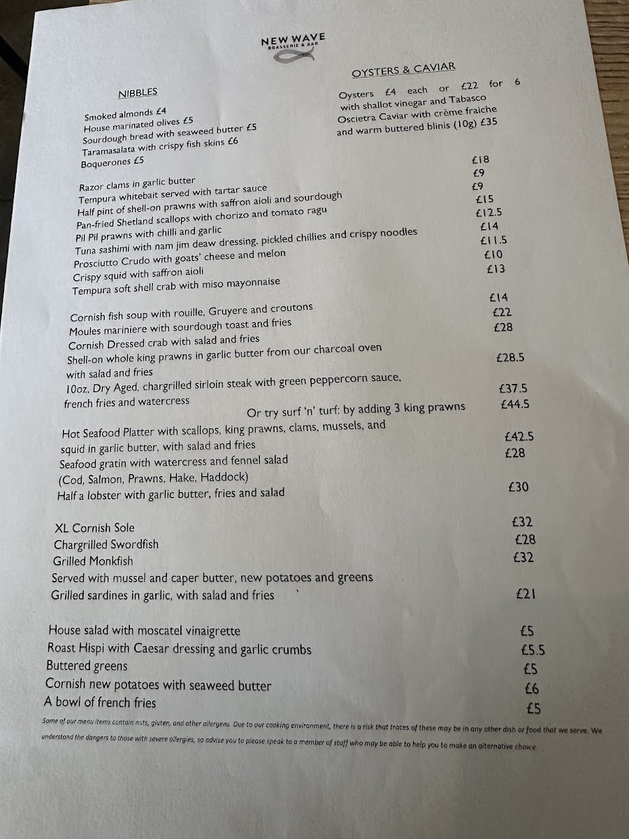 Menu New Wave Brasserie-2