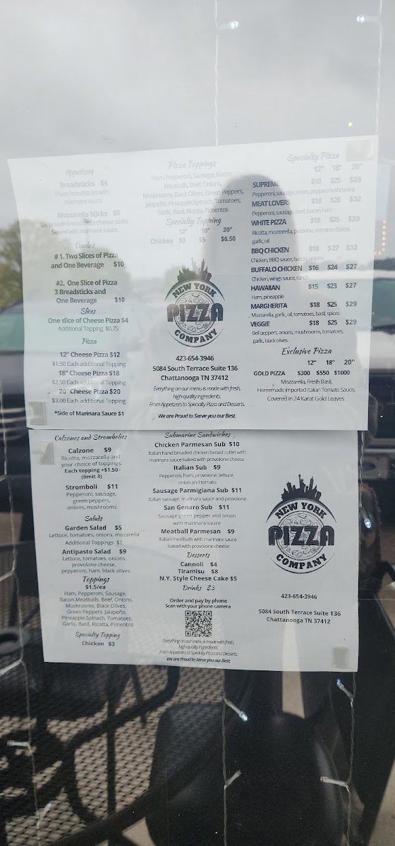 Menu New York Pizza Company, East Ridge-10