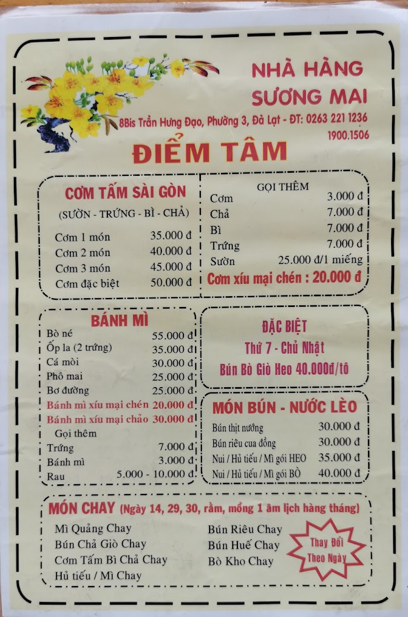 Menu Nhà Hàng Sương Mai-3