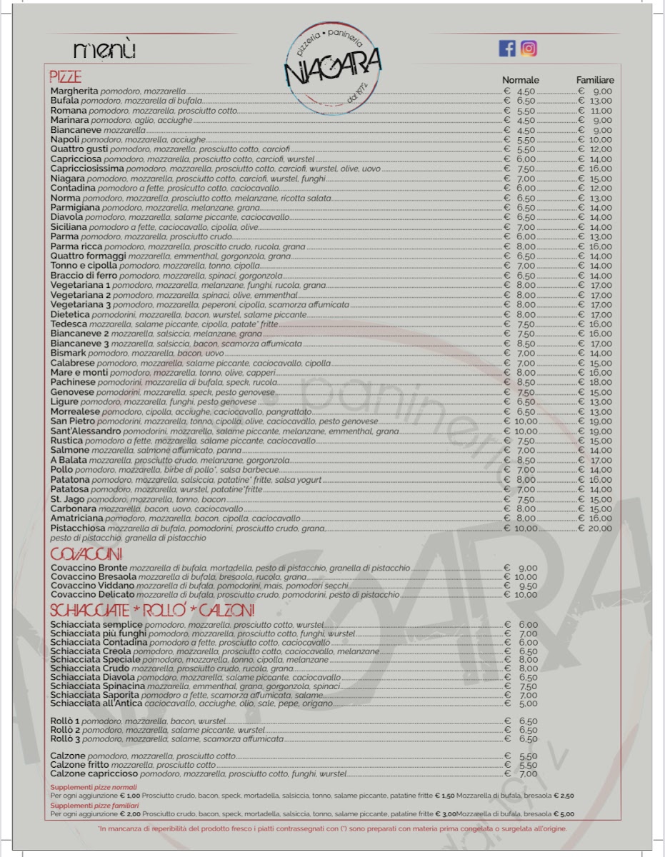 Menu Niagara-1