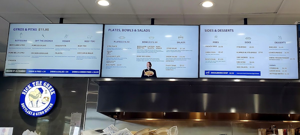 Menu Nick The Greek-4