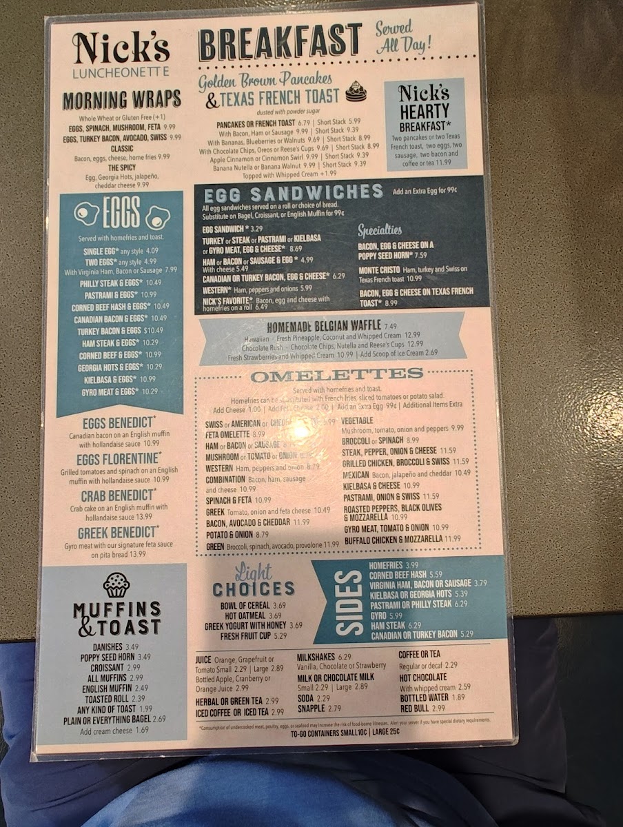 Menu Nick's Luncheonette-3