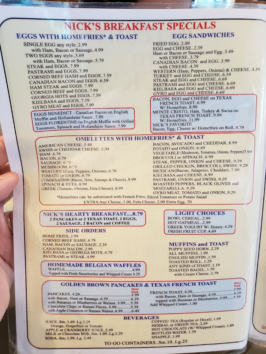 Menu Nick's Luncheonette-5