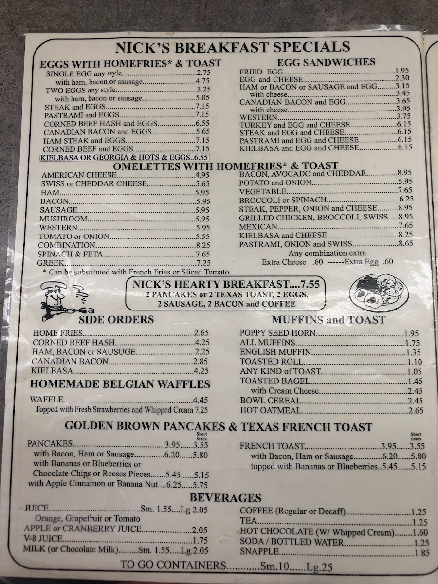 Menu Nick's Luncheonette-9