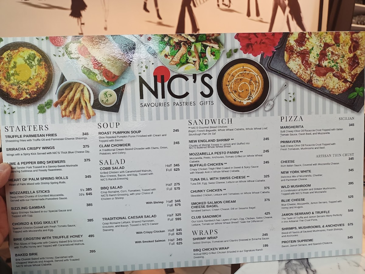Menu Nic's Park Terraces-10