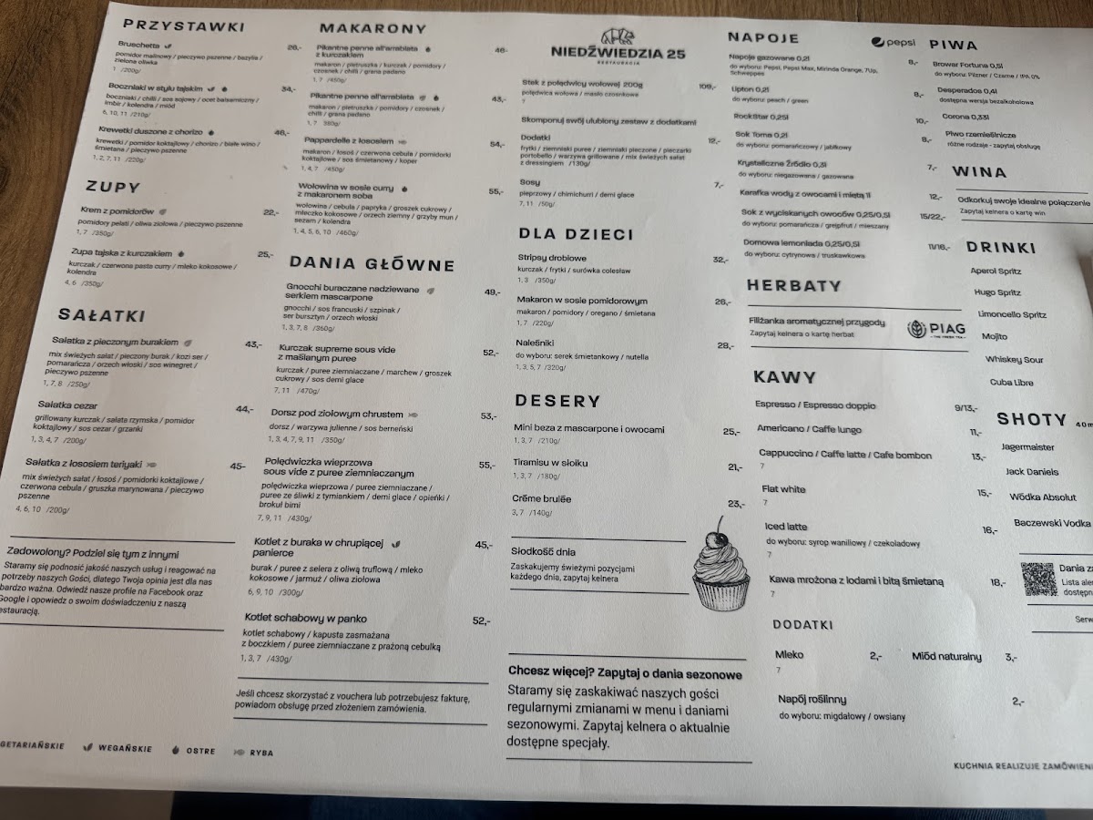 Menu Niedźwiedzia 25 Restauracja-10
