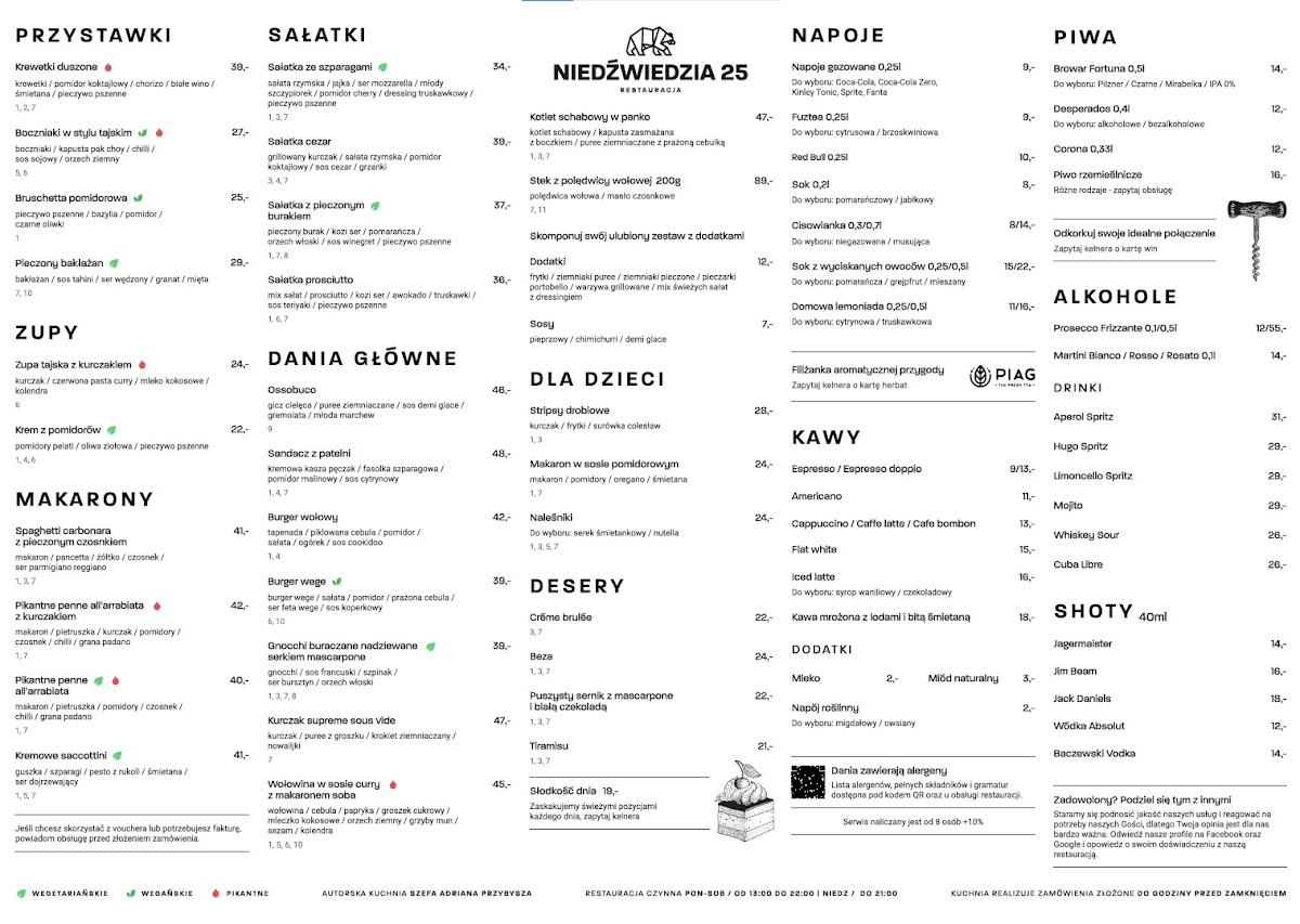 Menu Niedźwiedzia 25 Restauracja-6