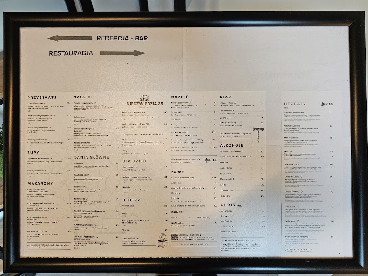 Menu Niedźwiedzia 25 Restauracja-8