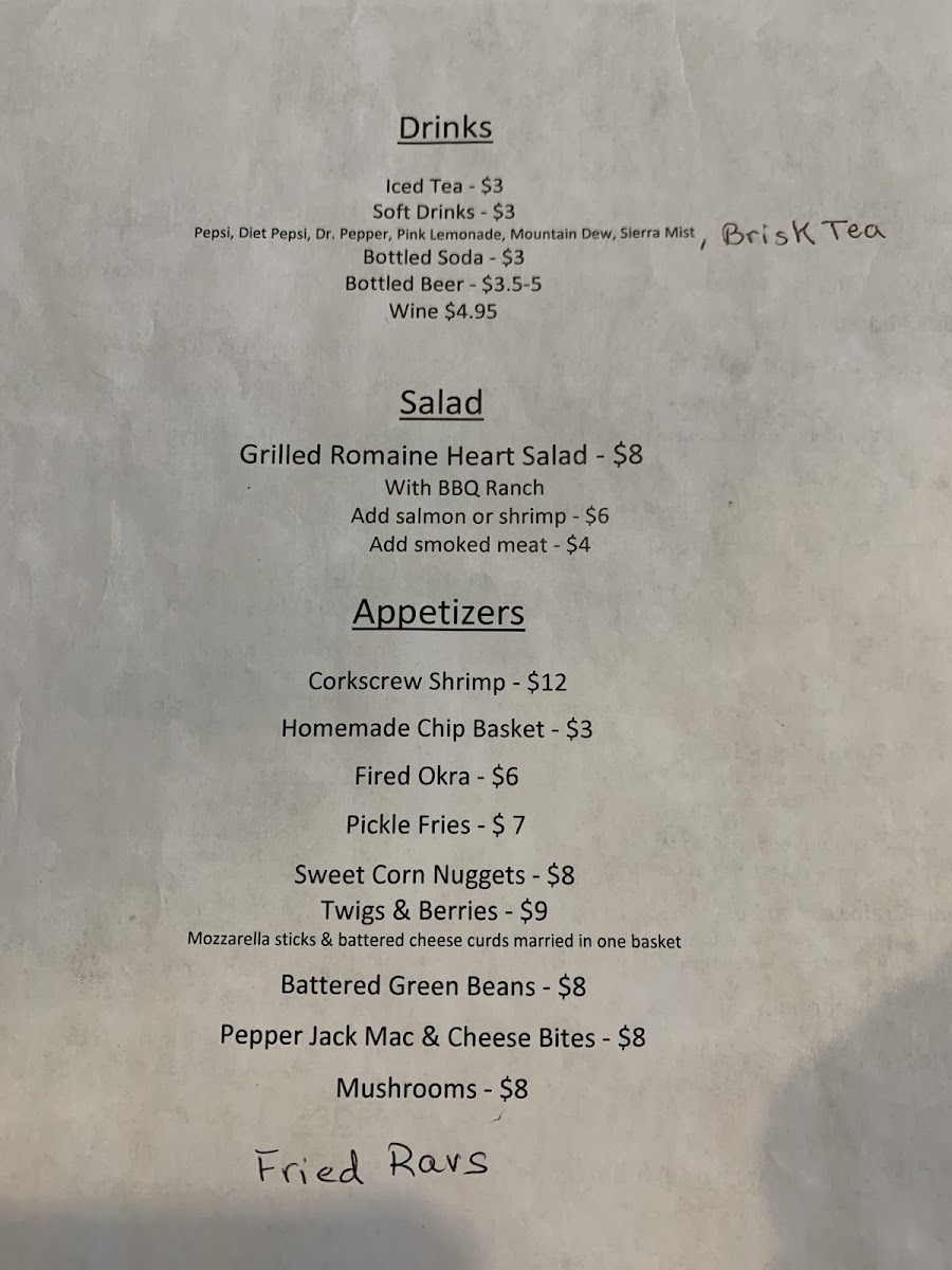 Menu Niel & Shorty's Bbq Company-5
