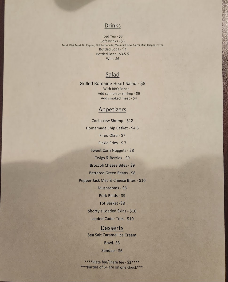 Menu Niel & Shorty's Bbq Company-6