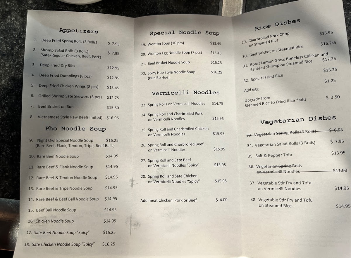 Menu Night Owl Vietnamese Cuisine-1