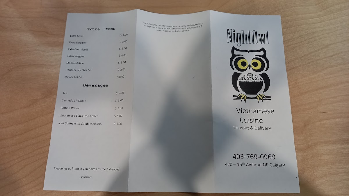 Menu Night Owl Vietnamese Cuisine-3