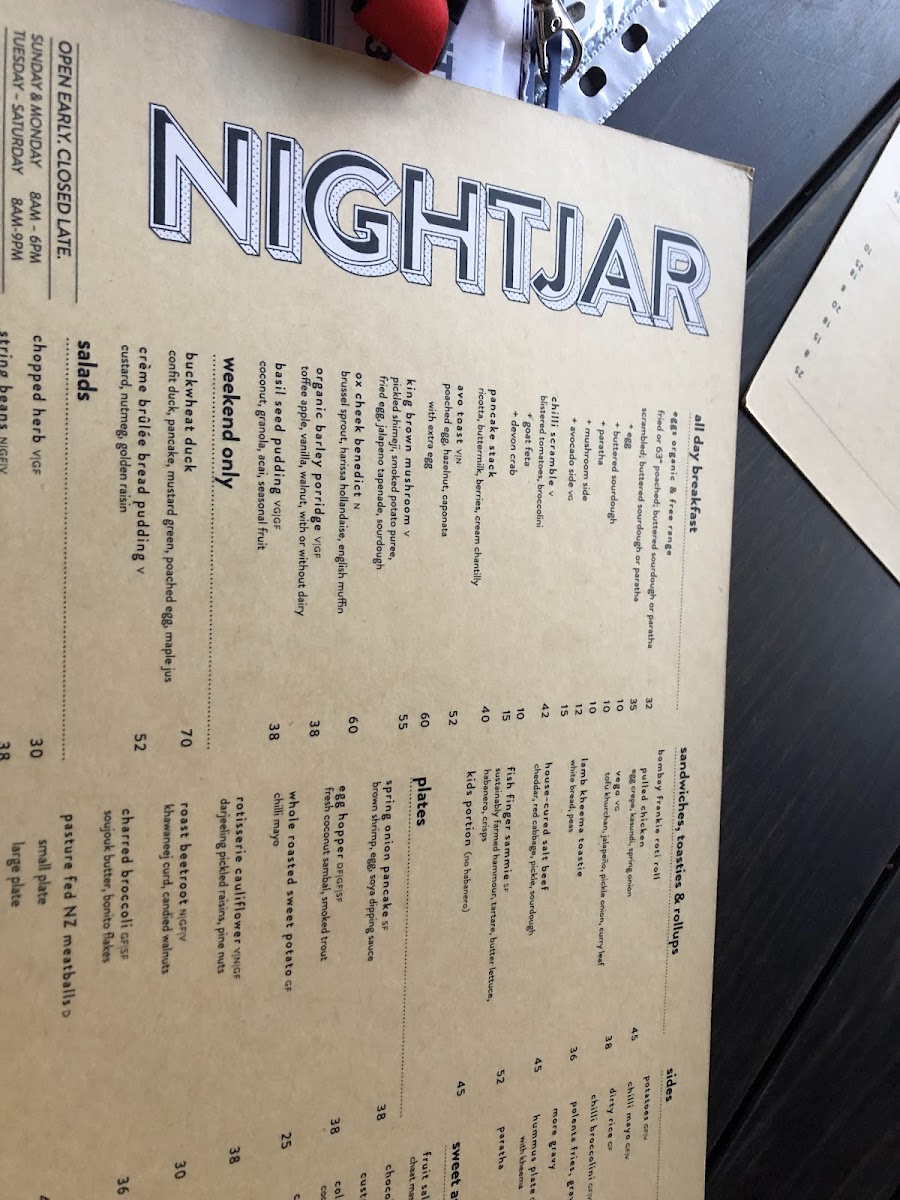 Menu Nightjar Coffee Roasters-3