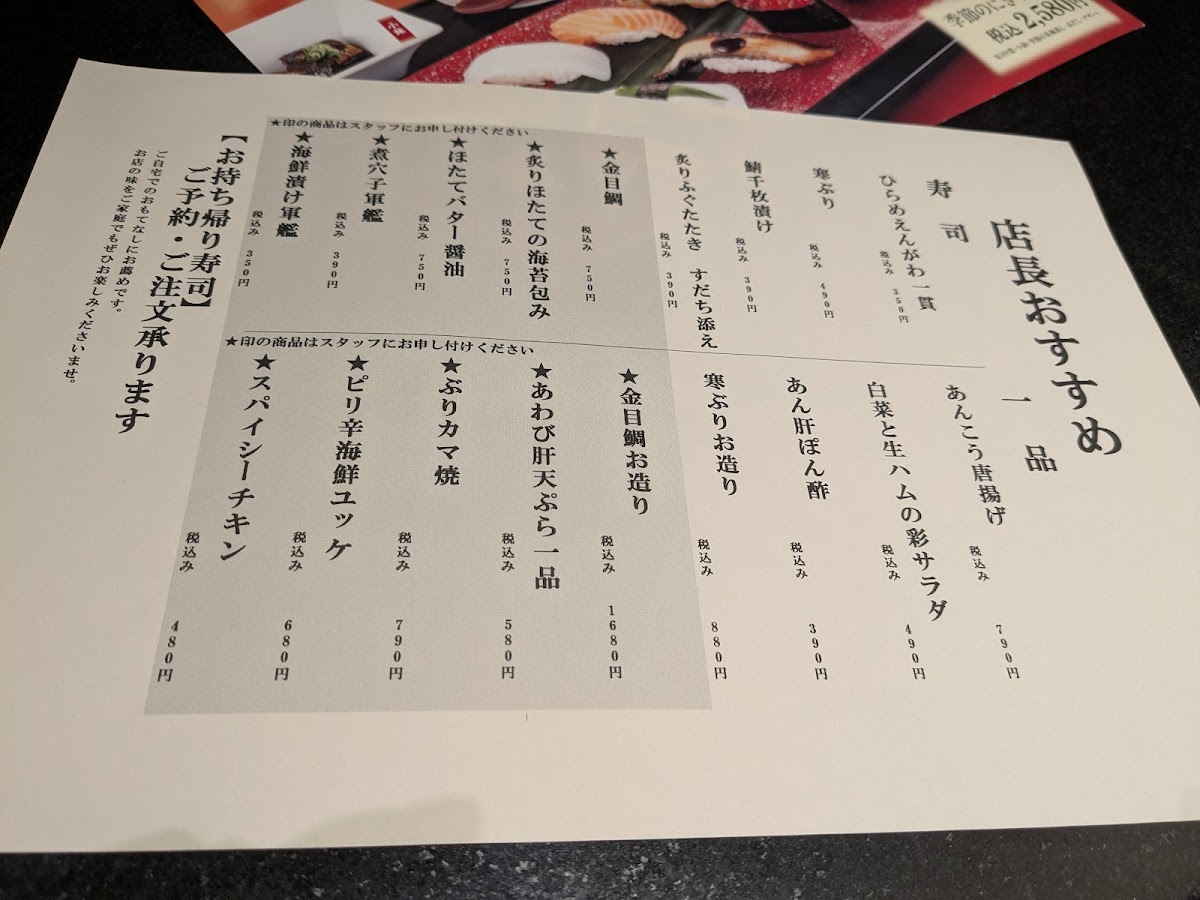 Menu Nigiri Chojiro Hirabari-3