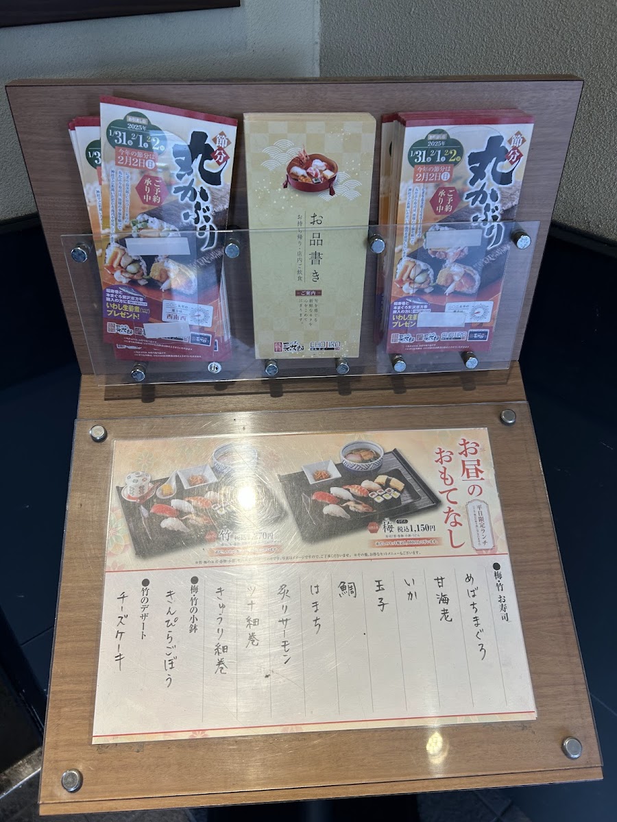 Menu Nigiri Chojiro - Kitayama Shichiku-9