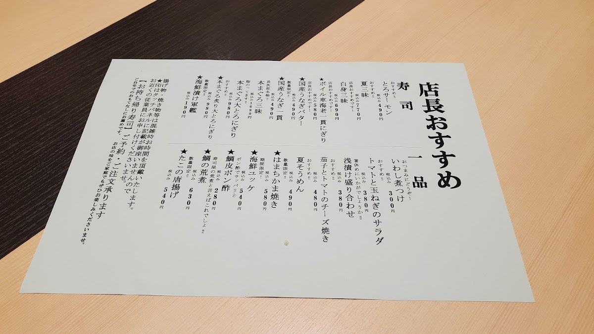 Menu Nigiri Chojiro-1