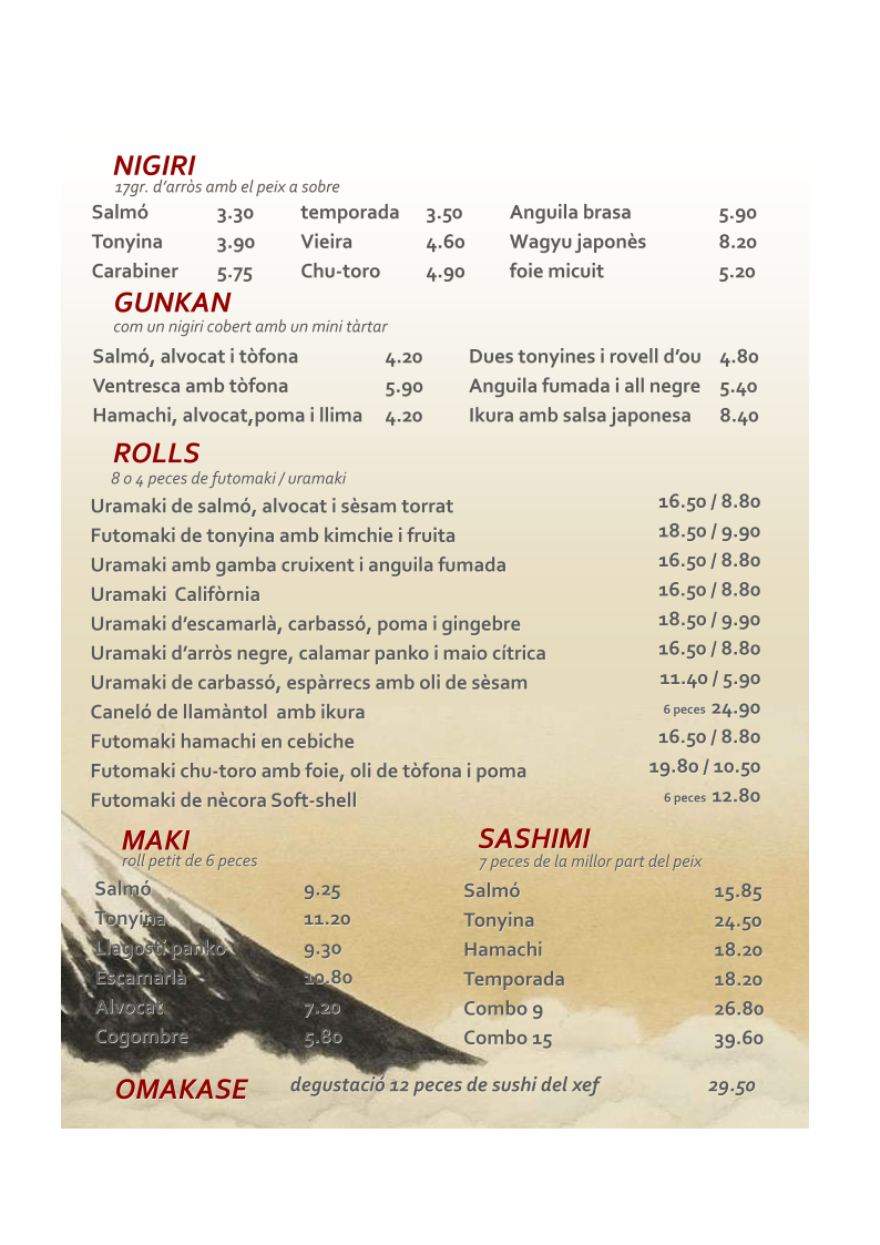 Menu Nigirú-1