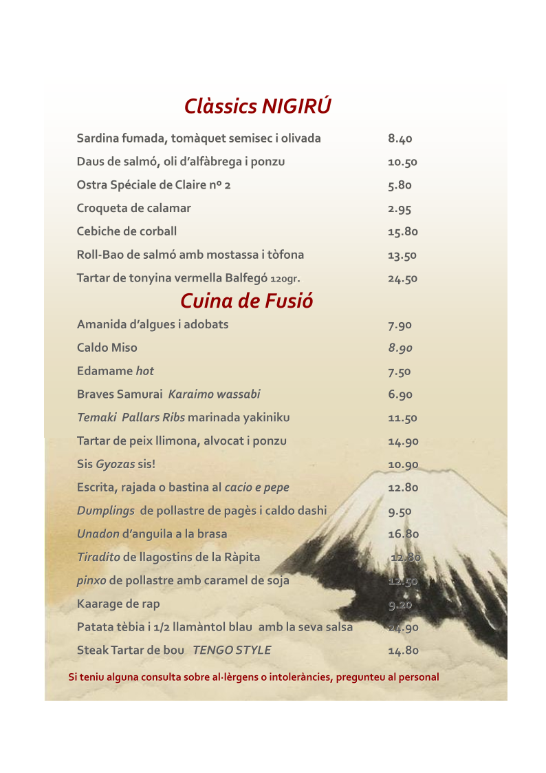 Menu Nigirú-2