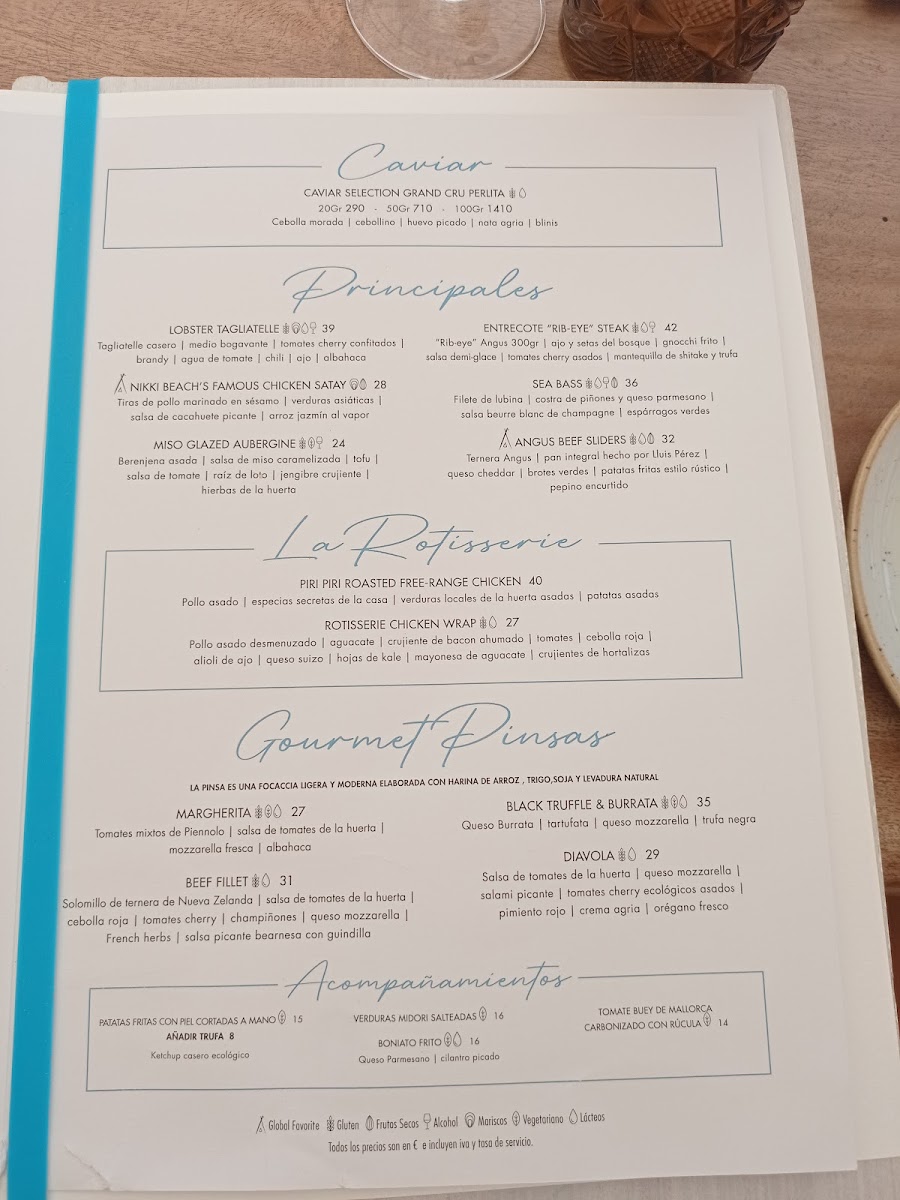Menu Nikki Beach Mallorca-1